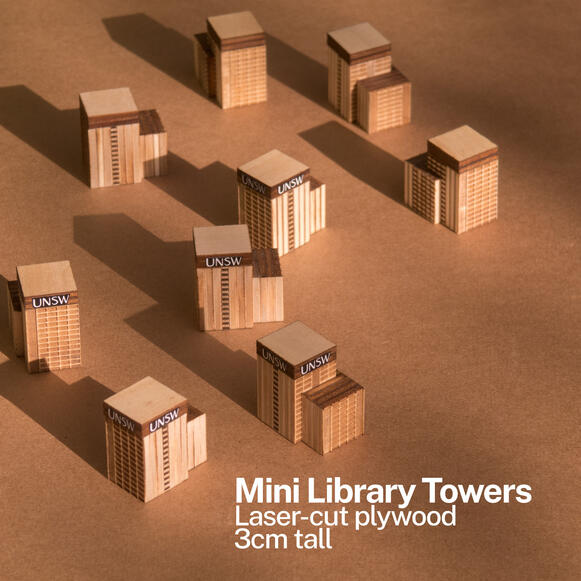 UNSW Tower - planned laser-cut design UNSW Tower - planned laser-cut design
