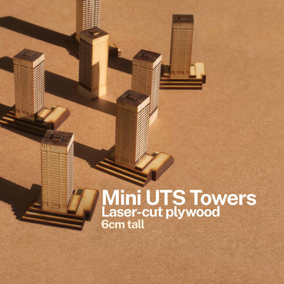 UTS Towers - laser cut plywood UTS Towers - laser cut plywood